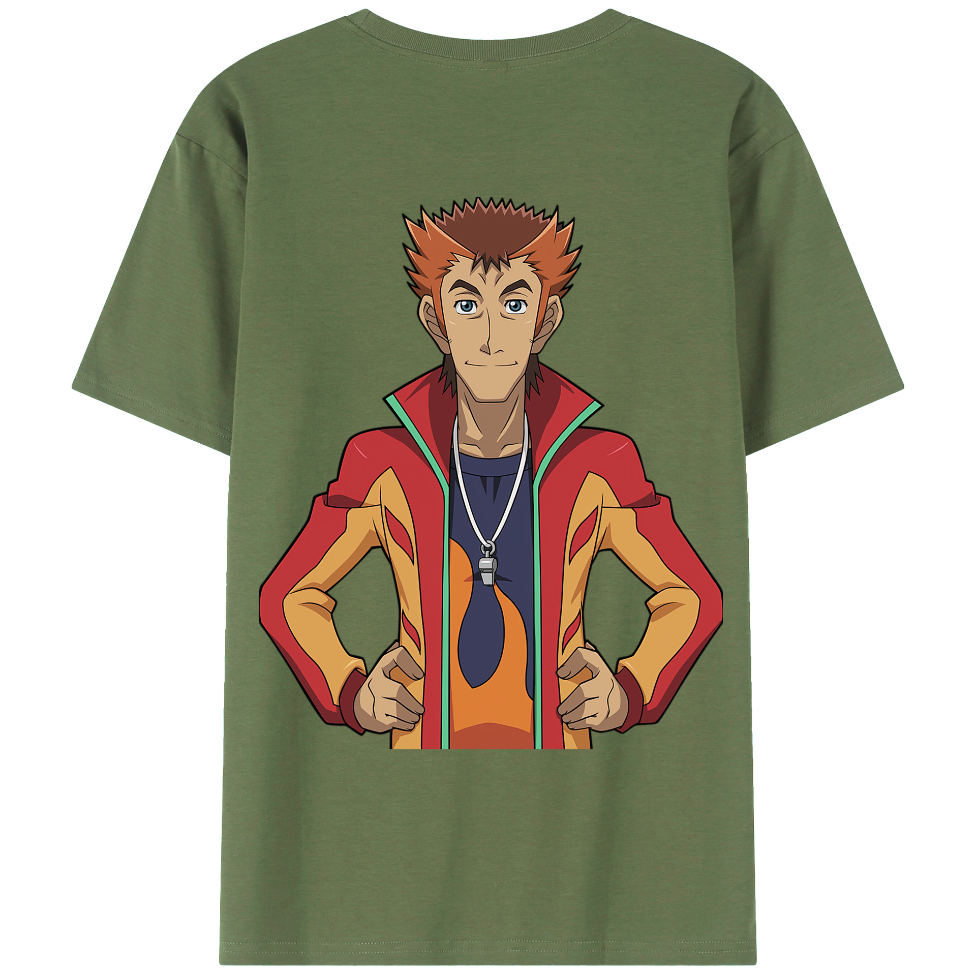 （画像用） 遊☆戯☆王 Yu-Gi-Oh! 綿100％ メンズ半袖Tシャツ（バックプリント） 通気性